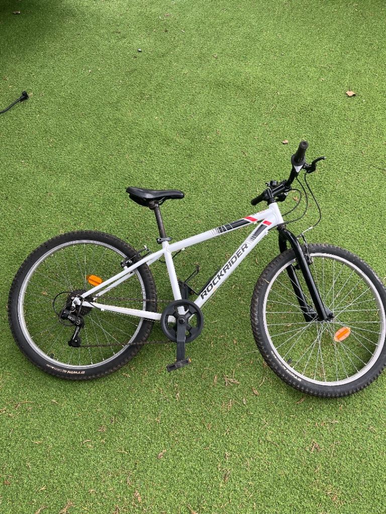 Rockrider Mountain Bike - White, Good Condition