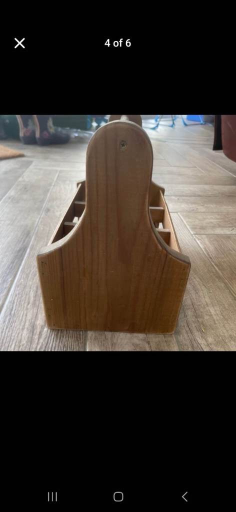 Wooden Wine Bottle Holder Drinks Storage Organiser for Kitchen ...