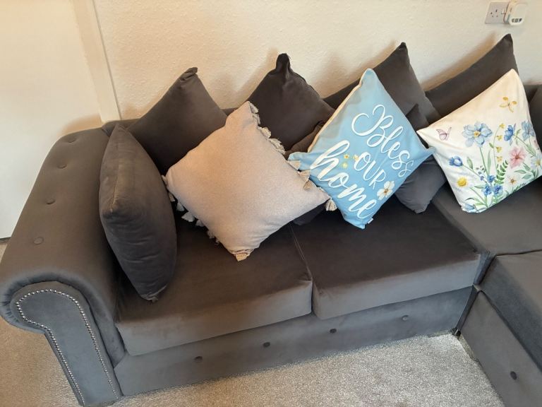 Grey Corner Sofa - Good Condition