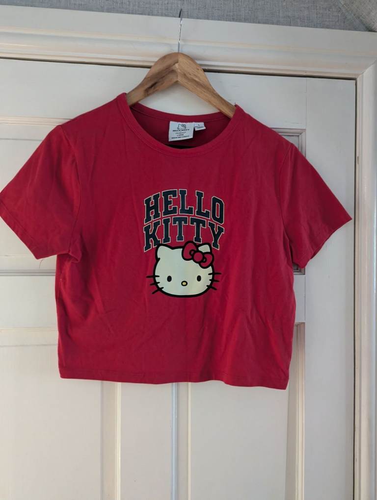Hello Kitty Red Crop Top - Good Condition