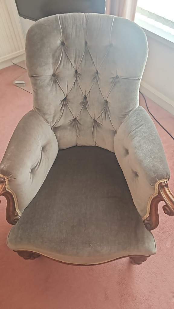 Vintage mahogany armchair