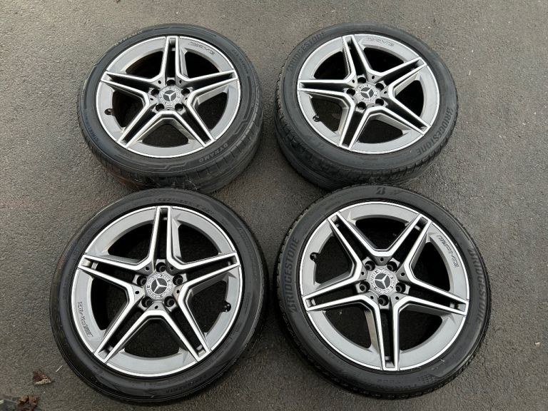 Mercedes amg a cla b class 18inch alloy wheels 5x112