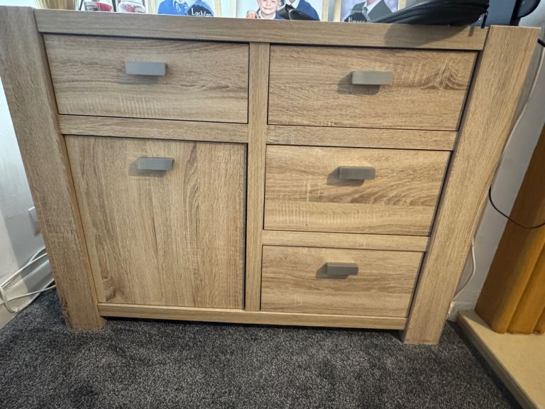 Solid wood side board