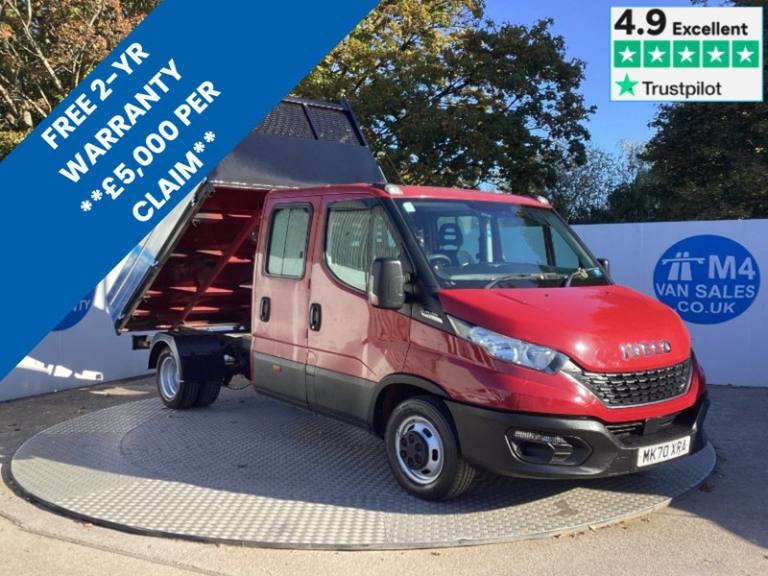 2020 Iveco Daily D HPI 14V 35C 3450 LWB C/C Euro 6 9FT 2 X 6FT 6 Tipper Diesel Automatic