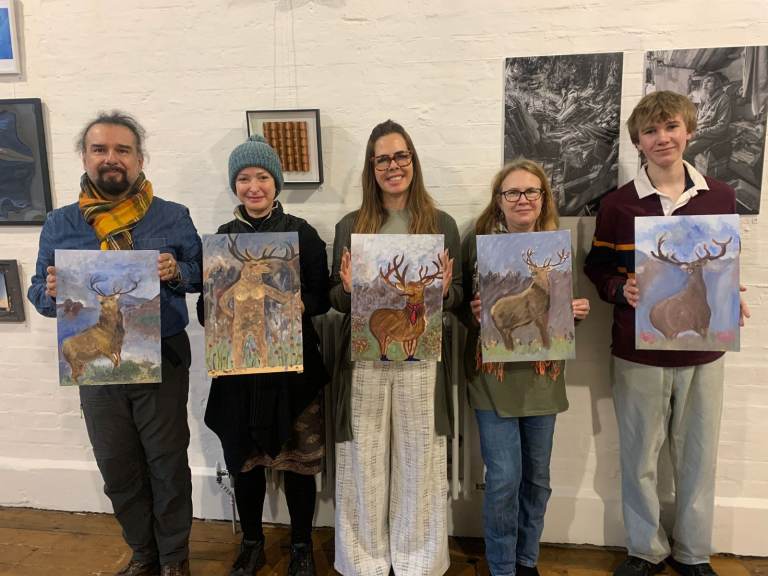 £30 - 22nd feb - 3 hour BOB ROSS themed art class paint along - suitable for absolute beginners!