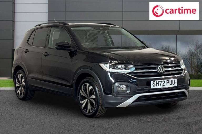 2022 72 VOLKSWAGEN T-CROSS 1.0 TSI BLACK EDITION SUV 5DR PETROL MANUAL EURO 6 (S