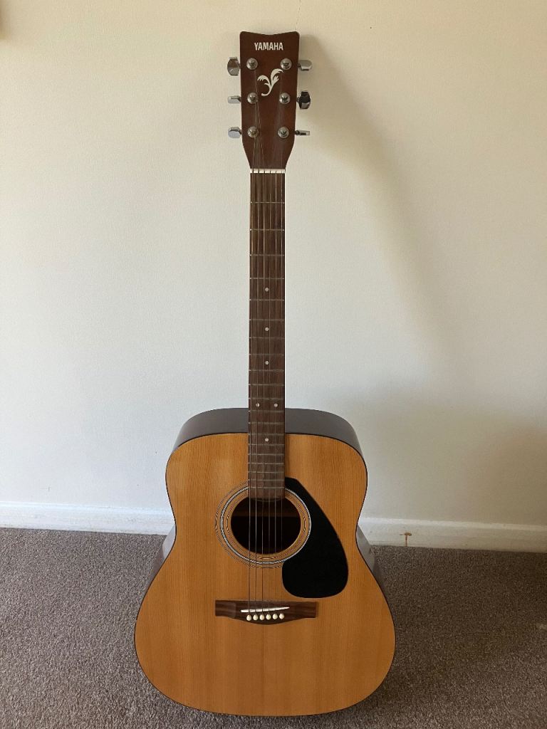 Yamaha six string acoustic guitar