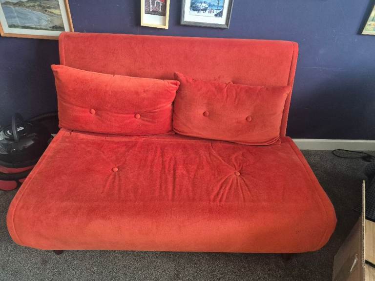 Sofabed 2 seater velvet