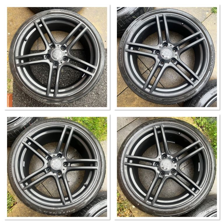 19” Staggered BMW 313M Style Wheels w/ 5mm Tyres: 5x120