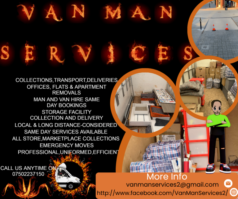 Van Man Services-/Man and Van/Removals