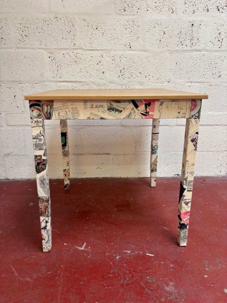 FREE- decoupage small dining table 