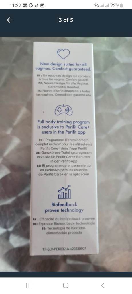 Perifit Care+ Pelvic Floor Exerciser – New, Unused