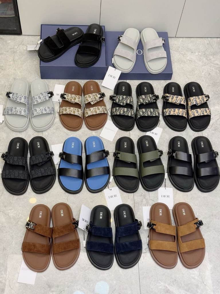 Dior Aqua Sandal Black Dior Oblique Jacquard 