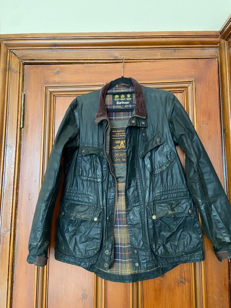 Barbour x Brompton Merton Wax Jacket size 16 (women) or S (men) Sage Green Limited edition rare 