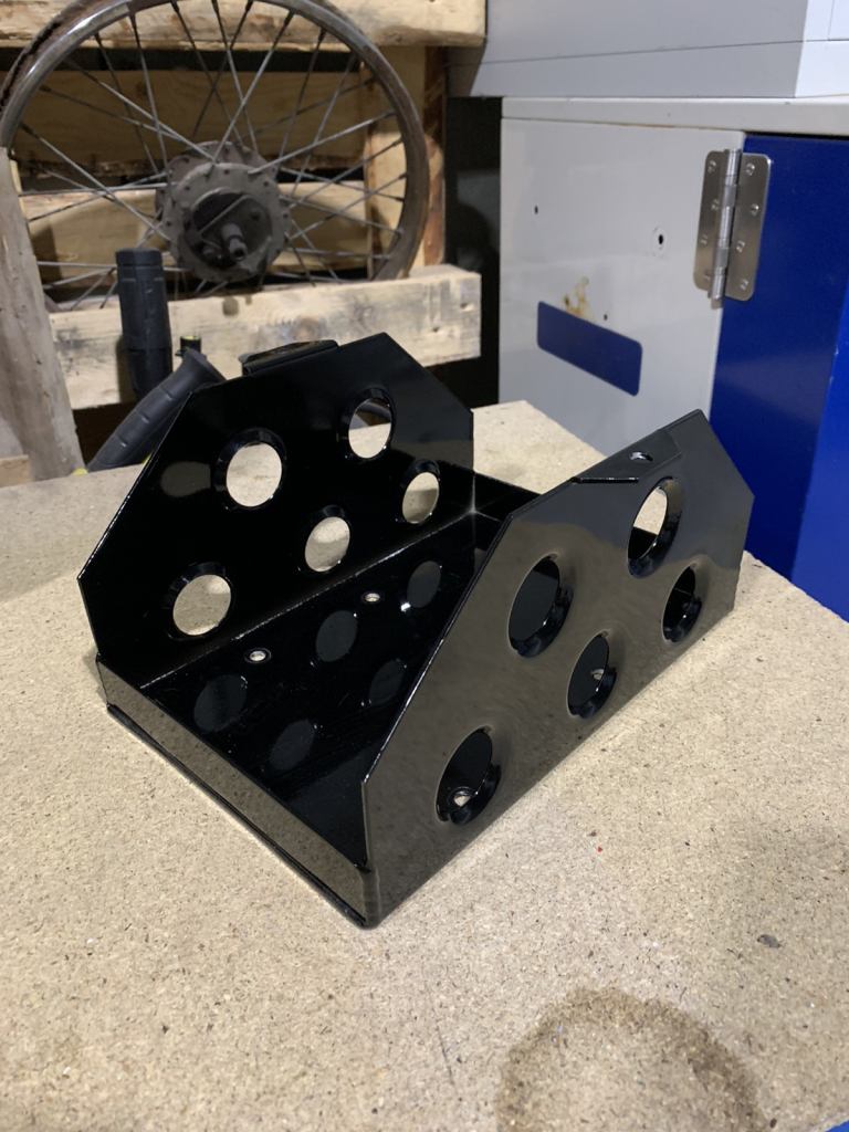 Aluminium battery tray