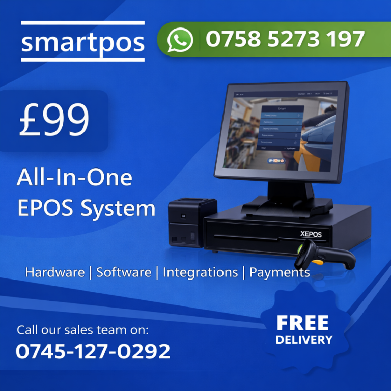 15” NEW EPOS System Retail Hospitality Salon Takeaway Restaurant With Software