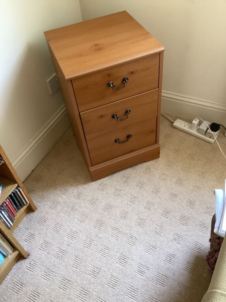 Small Wooden Chest of 3 Drawers – Good Condition