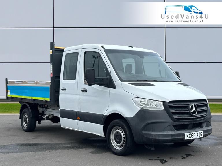 2018 Mercedes-Benz Sprinter 314CDI Crew Cab Tipper 7 Seater L3 Eu6 143PS - NO VAT Tipper Diesel M...