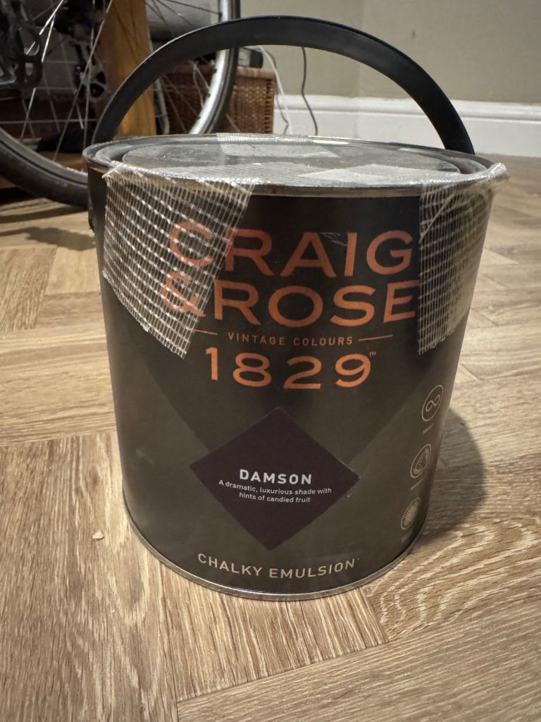 Craig & Rose Damson Chalky Emulsion Paint