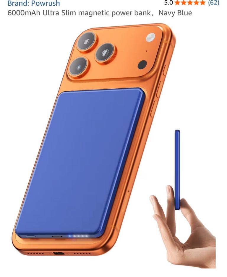 Brand new 6000mAh Ultra Slim magnetic power bank