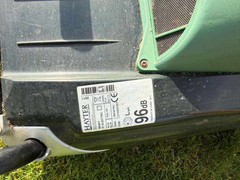 Hayter Spirit 41 corded electric lawnmower 