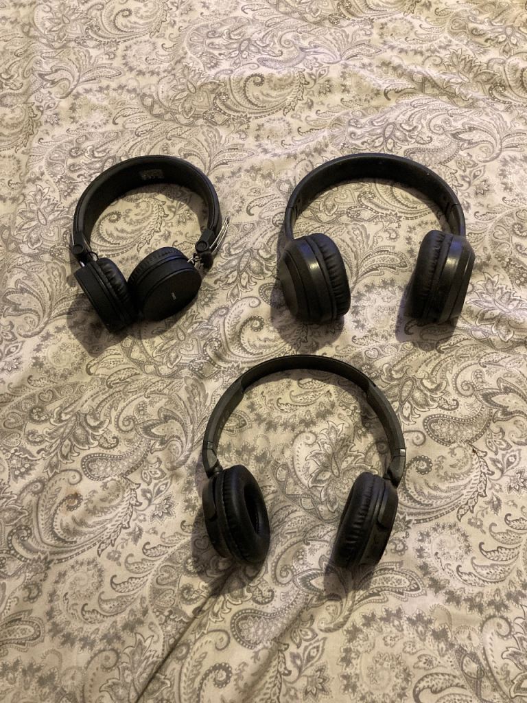 Three Pairs Of Wireless Headphones 
