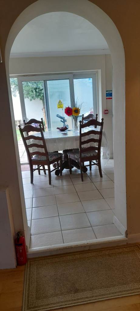 A large room in a semi detached house