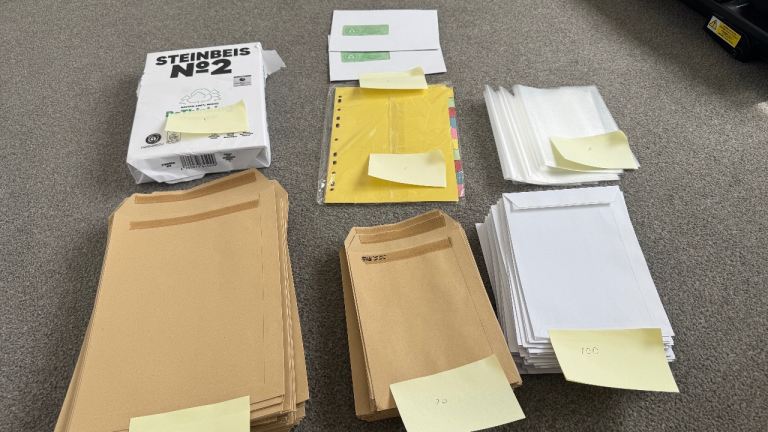 Large Job Lot of Mailing Envelopes, Bags and Paper – New