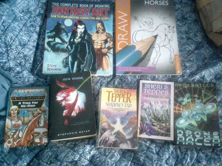 Mixed Lot of 7 Books – Fantasy Art, Horses, Fiction, and More