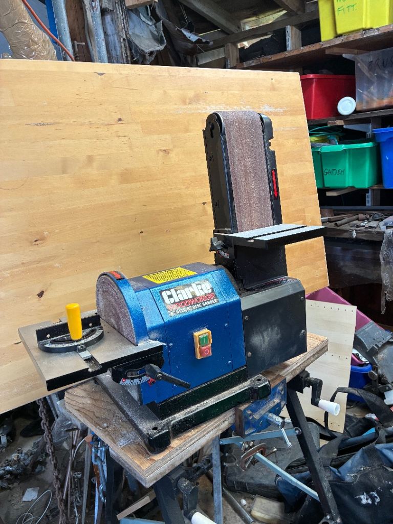 Clarke CS48 Belt & Disc Sander – 4-inch belt, 8-inch disc