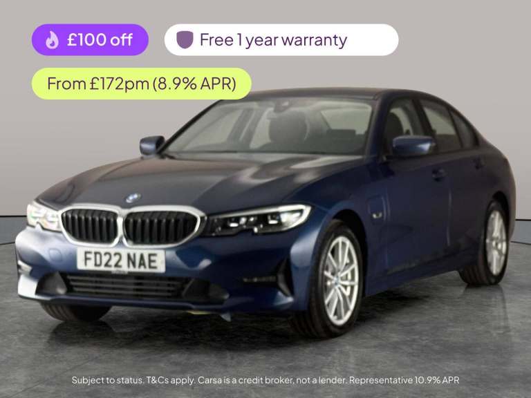 2022 BMW 3 Series 2.0 330e 12kWh SE Pro Saloon 4dr Petrol Plug-in Hybrid Auto Euro 6 (s/s) (2 Sal...