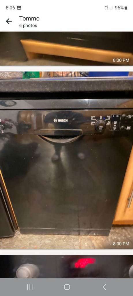 60CM BOSCH DISHWASHER IN BLACK
