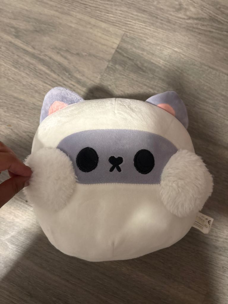 White Cat Pillow Plush – Super Soft & Clean