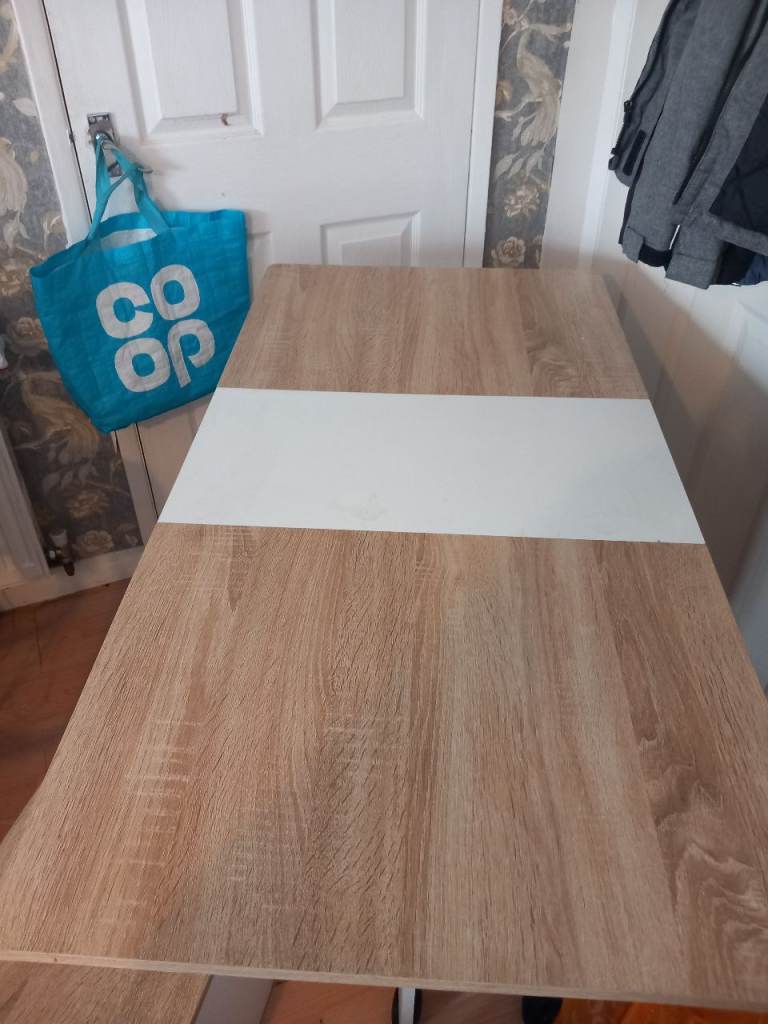 Space saving table. Three complete stools 