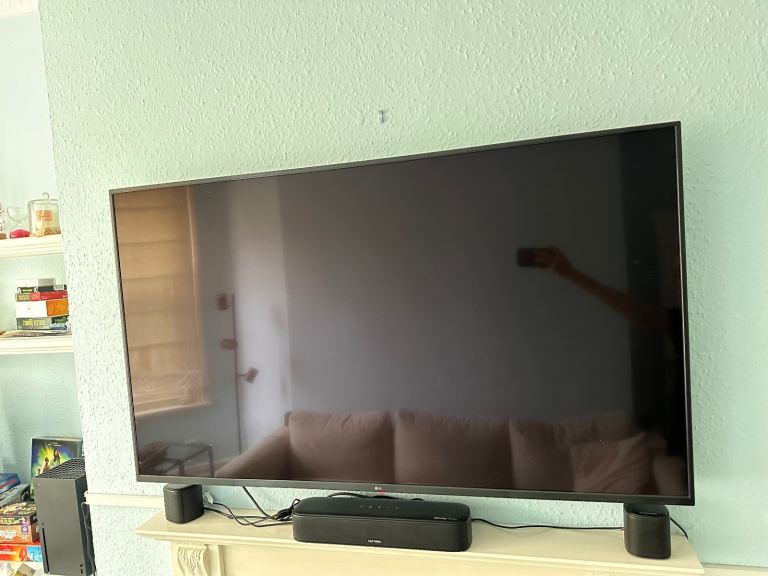 55 inch LG TV with Surround System