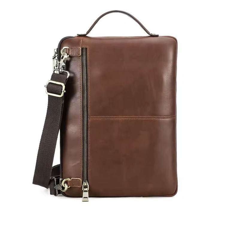 The Executive: Genuine Leather Laptop Briefcase