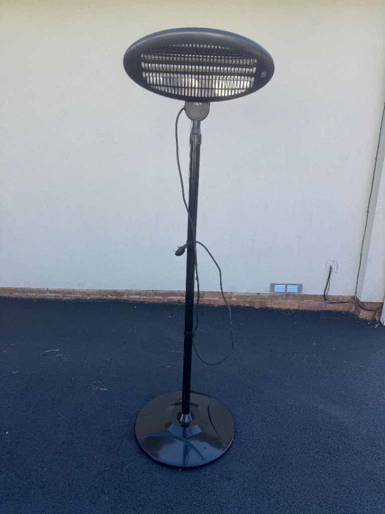 Black Freestanding Patio Heater - Good Working Order