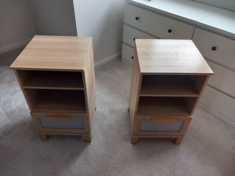 Ikea bedide cabinets,£20 each ono , as new condition
