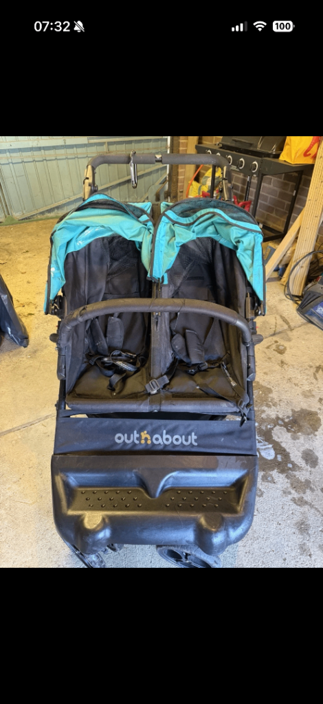 Out n about little nipper double pushchair 