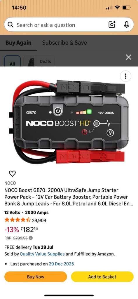 Power pack jump starter 