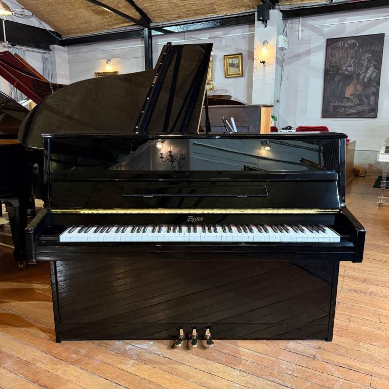 Steinway & Sons Boston UP-118C Upright Piano Black | Sherwood Phoenix