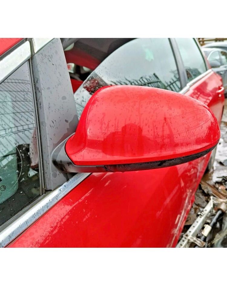 Vauxhall Astra J. Red Door mirror left side. 