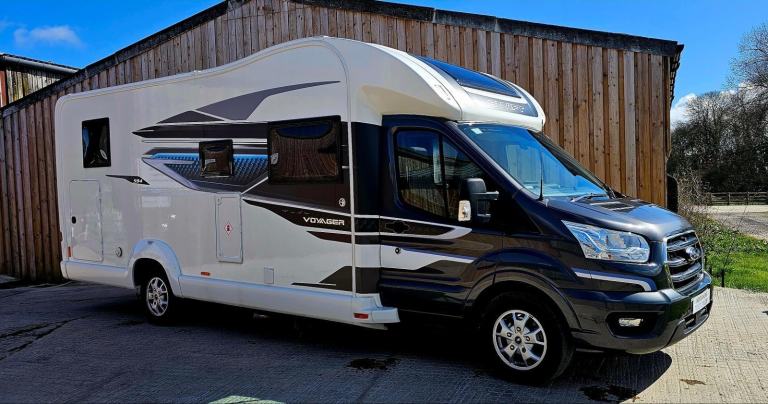 Swift Voyager 594 motorhome 2023 (72) 6k 7.8m 3500kgs 4 berth/belts