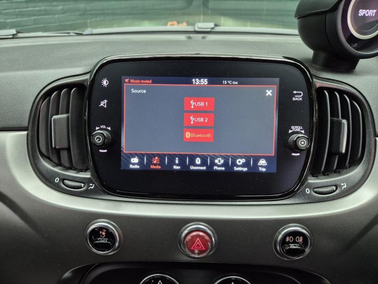 2022 Abarth 595C Turismo Convertible, Leather,Motorhome Tow Car (Braked) A Frame