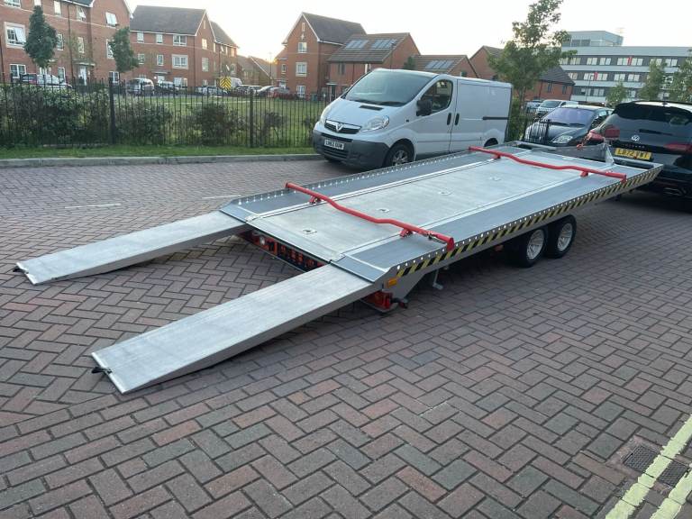 2021 FITZEL GERMAN FULL  Aluminium FLAT Car and Van Transporter Trailer 3000kg, TILT BED LIGHT