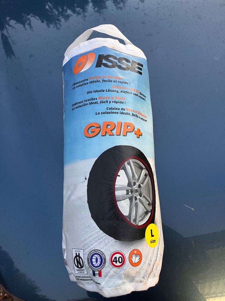 Snow sock for car tyre - fit 14’’ to 18’’ wheels, new