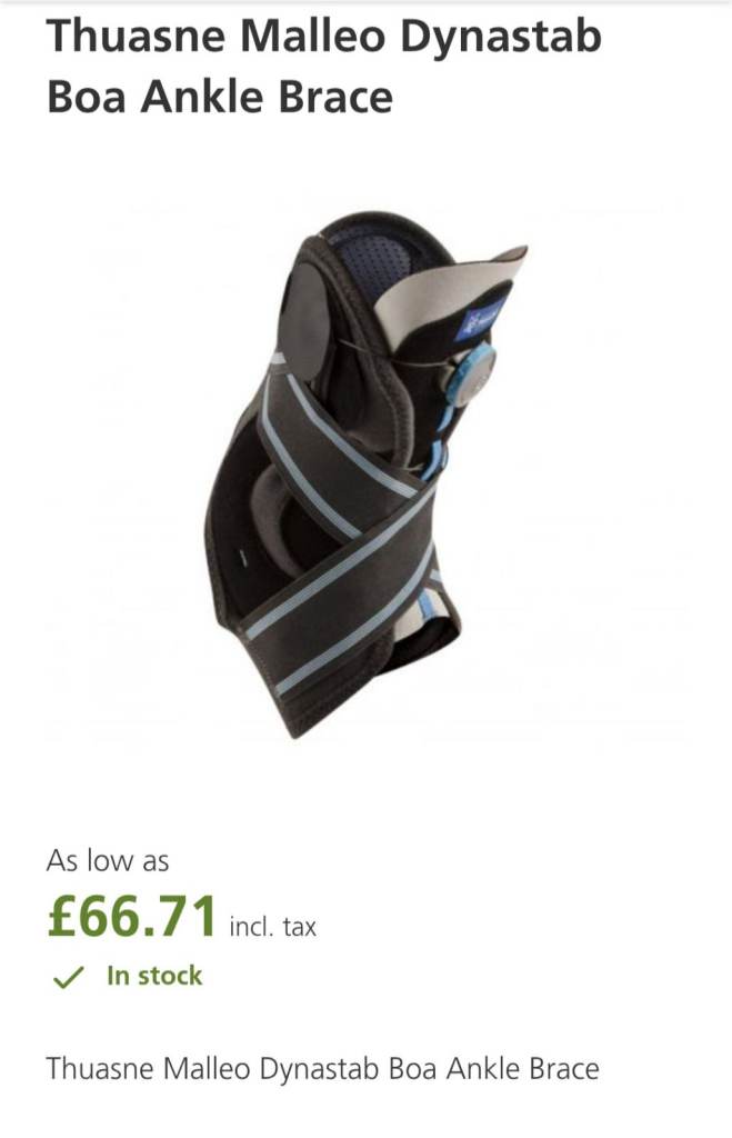 Ankle Brace- Thuasne Malleo Dynastab Boa Ankle Brace