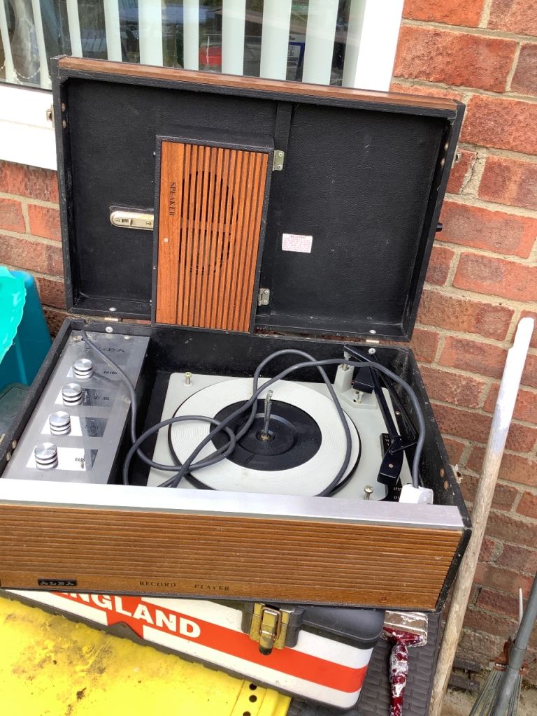 Vintage Regentone valve record player & Alba 452 player for spares repair PARTS