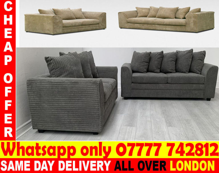 - - -L Shape sofa 3 seater and 2 seater (SAME DAY DELIVERY)