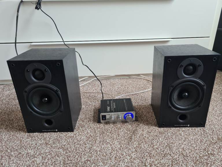wharfedale 9.0 Stereo bookshelf speakes with Lepy amp for TV sound upgrade